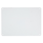 Brady Plastic White Color Blank Sign (10" x 14")
