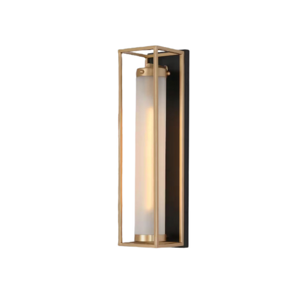 Zevni 1-Light Modern Frosted Glass Farmhouse Bathroom Vanity Wall Light