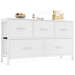 OLIXIS 5 Organizer Closet Fabric Cabinet Dresser Storage