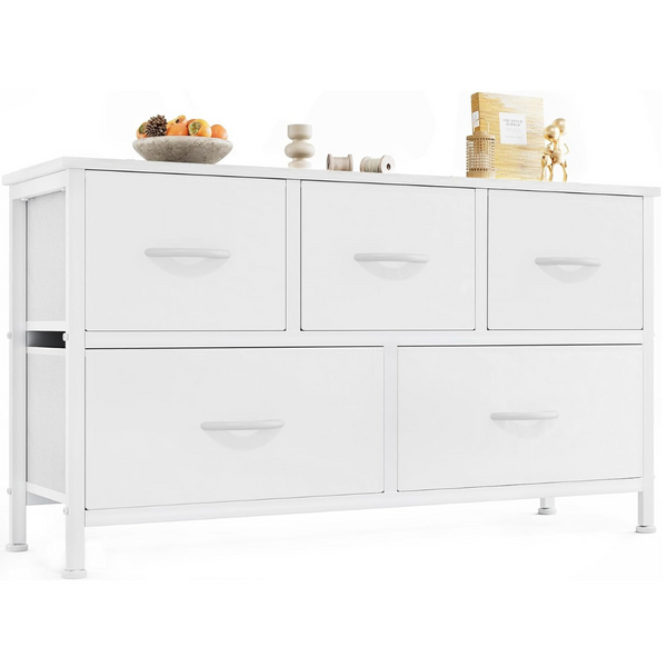 OLIXIS 5 Organizer Closet Fabric Cabinet Dresser Storage
