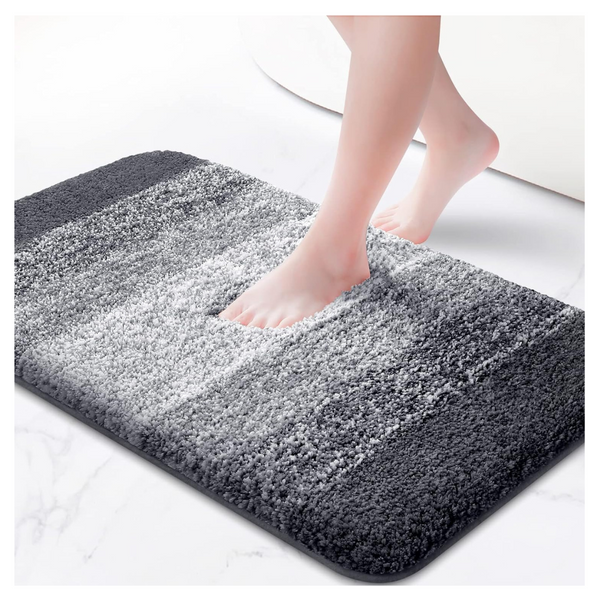 Kmat Luxury Soft Shaggy Absorbent 16" x 24" Bathroom Mats