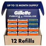 10-Count Gillette Mens10 Fusion5 Cartridges + 2 ProGlide Cartridges