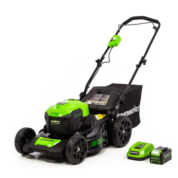 Greenworks 40V 20 Inch Brushless Walk-Behind Push Lawn Mower