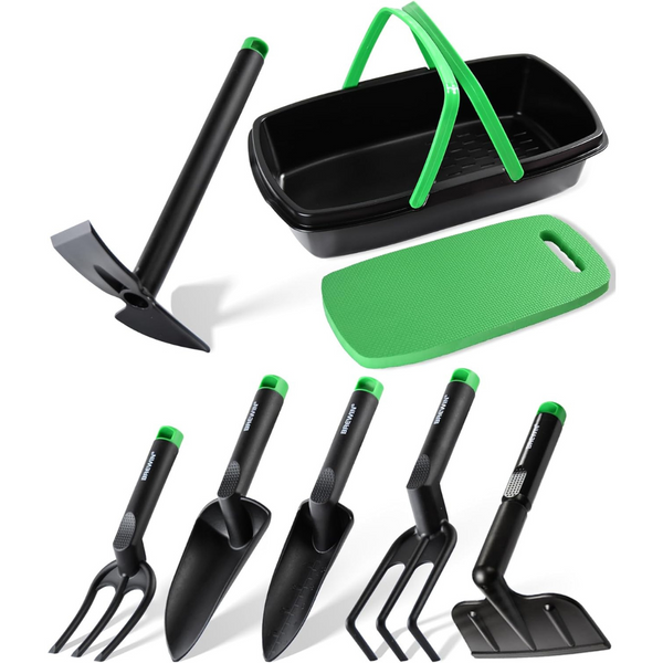 Brewin Gardening Tool Set with Multi-Purpose Basket