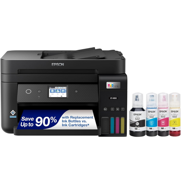 Epson EcoTank ET-4850 Wireless All-in-One Cartridge-Free Supertank Printer