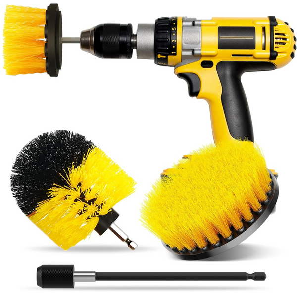 4-Pack CasaCulina Drill Brush Attachment Set (4.2"L x 4.2"W x 4.2"H)