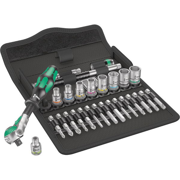 28-Piece Wera 8100 SA 6 Zyklop Metric Speed Ratchet Set