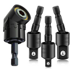 Cigotu 4-in-1 360 deg.1/4" 3/8" 1/2" Impact Grade Socket Adapter Set