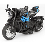 Kids Alloy 1:10 Scale Motorcycle Toy with Sound and Music (3 Colors)
