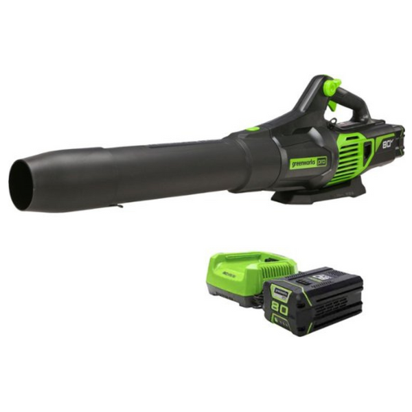 Greenworks 80 Volt 730 CFM Blower with 2.5Ah Battery & Charger Included