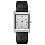 Bulova 96B107 Men's Stainless Steel 3-Hand Calendar Date Quartz Watch