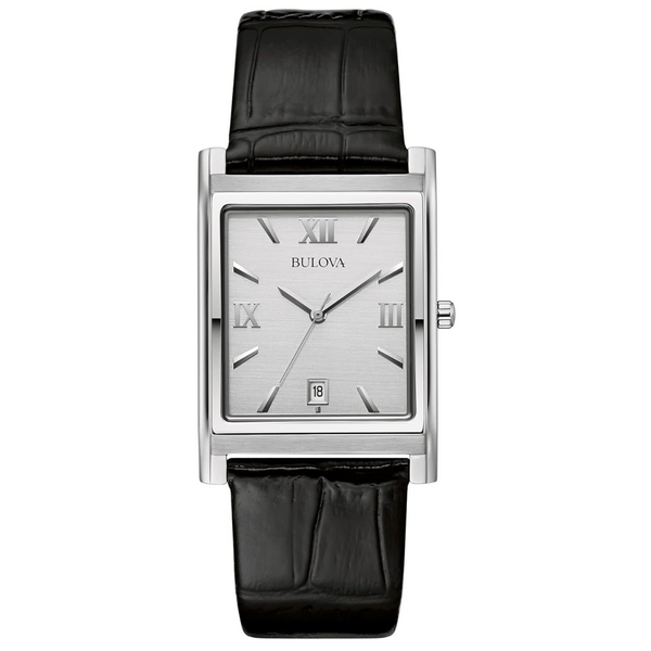 Bulova 96B107 Men's Stainless Steel 3-Hand Calendar Date Quartz Watch