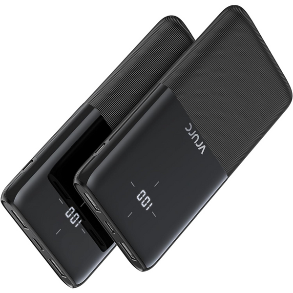 2-Pack Vrurc Portable 3A USB Type-C Charging Power Bank
