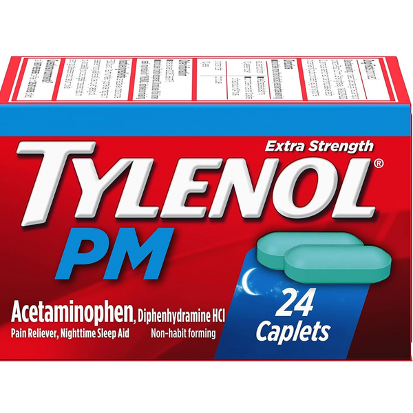 24-Count Tylenol PM Extra Strength Pain Reliever & Sleep Aid Caplets