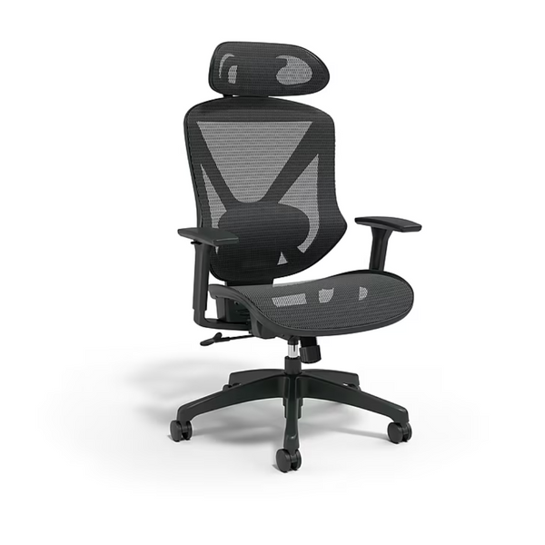 Union & Scale FlexFit Dexley Ergonomic Swivel Mesh Task Chair (Black)