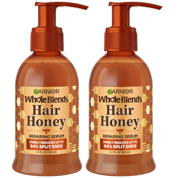 2-Count Garnier Whole Blends Honey Treasures Hair Honey Repairing Serum