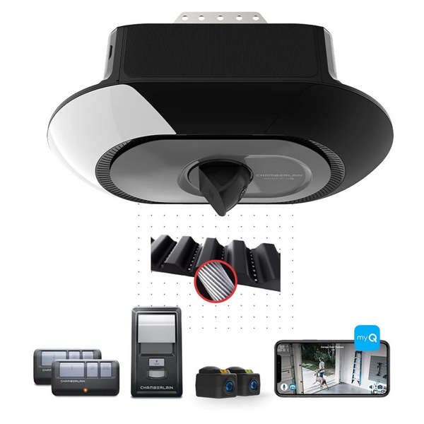 Chamberlain 3/4 HP LED Video Quiet Belt Drive Smart Garage Door Opener