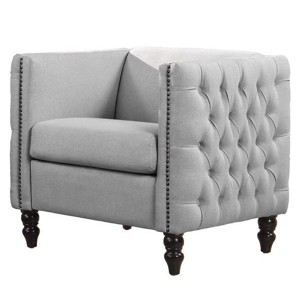 Dwell Home Light Grey Juliett Arm Chair