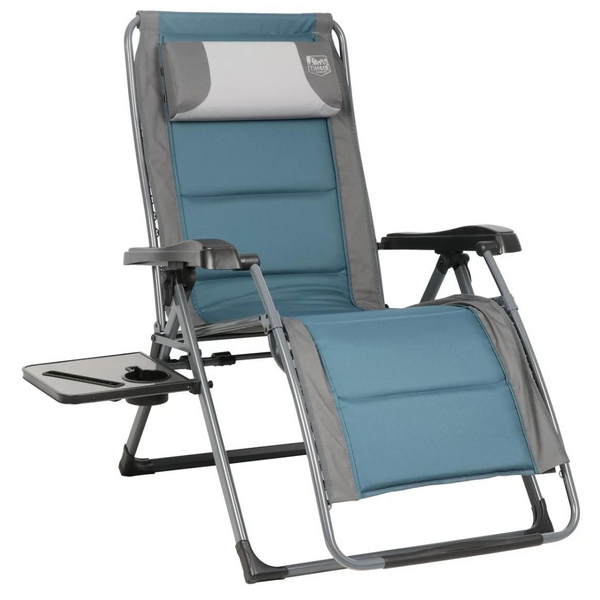 Timber Ridge Banyon Series Polyester Zero-Gravity Chair (Blue)