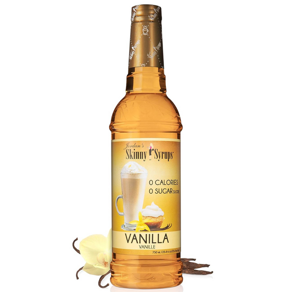 Jordan's Skinny Syrup Vanilla Sugar Free Coffee Syrups (25.4oz Bottle)