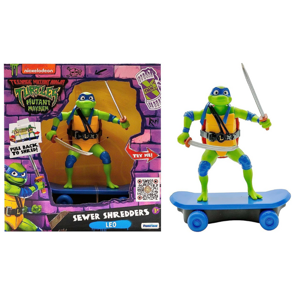 Teenage Mutant Ninja Turtles 5" Sewer Shredders Movie Edition Michelangelo Ages 3+ Shredding Action Figure