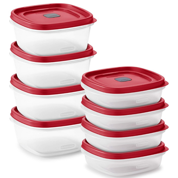 16-Piece Rubbermaid BPA-Free Plastic Food Storage Set