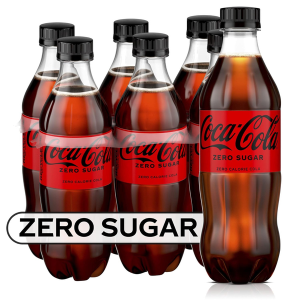 Coke Zero Sugar Diet Soda Soft Drink, 16.9 Fl oz, 6 Pack