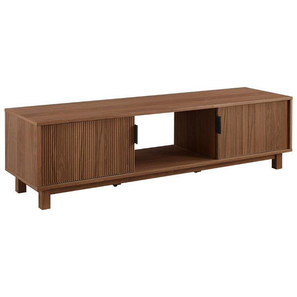 Walker Edison Walton Modern Fluted-Door Low Stand