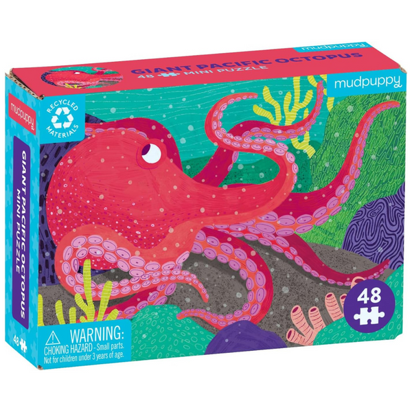 48-Piece Mudpuppy Puz Mini Giant Pacific Octopus Puzzle