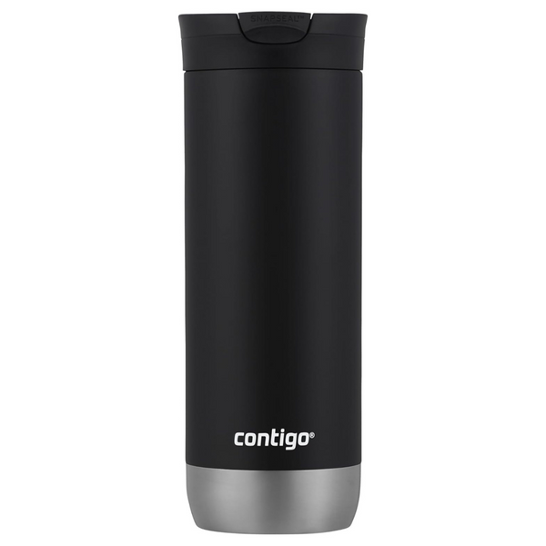 16oz Contigo Stainless Steel Insulated Travel Mug With Lid (Licorice)