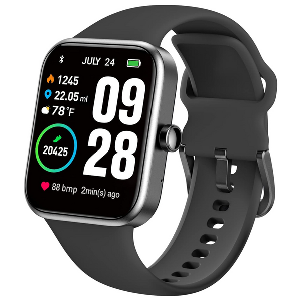 Tozo S2 44mm Fitness Tracker Heart Rate & Blood Oxygen Smartwatch