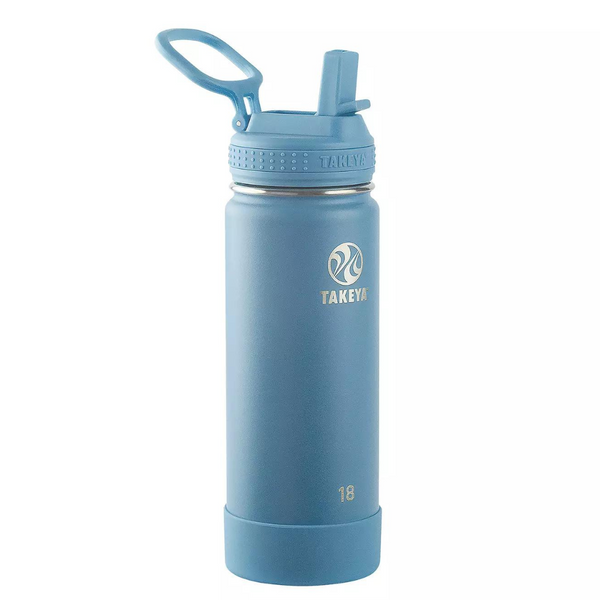 Takeya Actives 18 Oz Vacuum Insulated Stainless Steel Water Bottle With Lid
