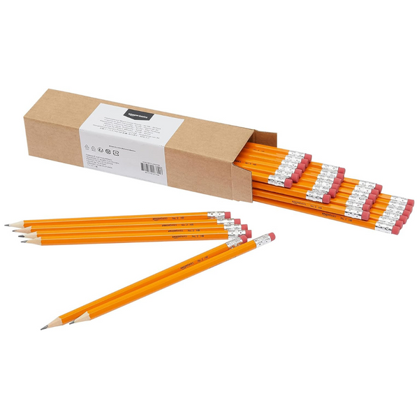 30-Count Amazon Basics Woodcased Pre-Sharpened HB Lead Pencils
