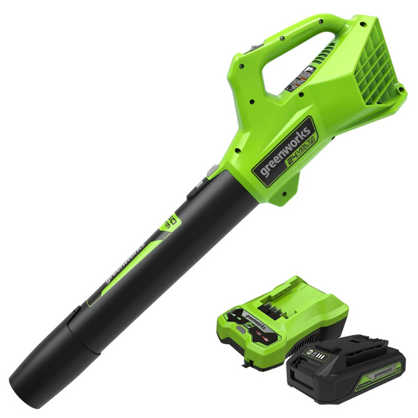 Greenworks 24v 320 CFM Cordless Axial Leaf Blower