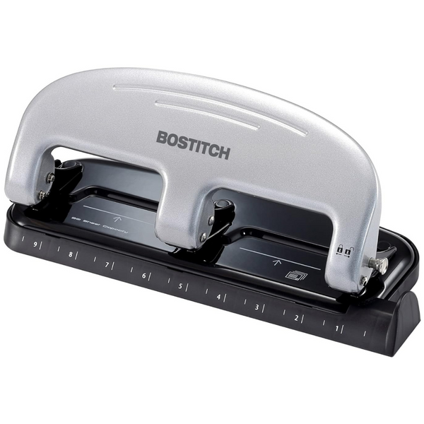 Bostitch Office Ez Squeeze 3-Hole Punch With 20 Sheet Capacity