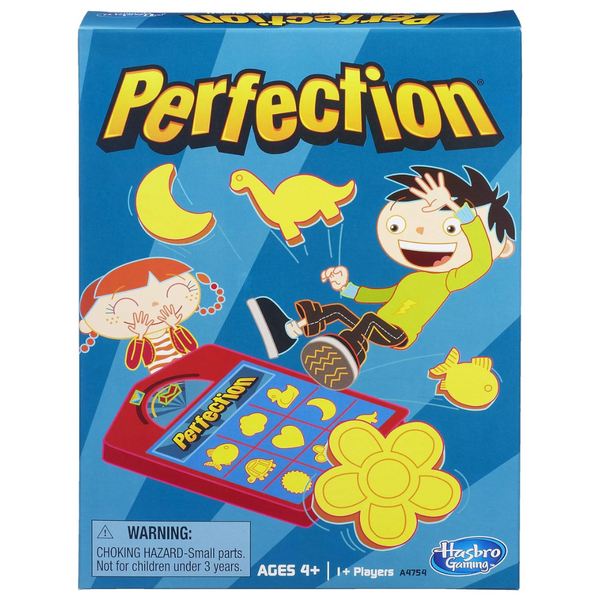 Hasbro Gaming Perfection Popping Shapes And Pieces Game For Kids