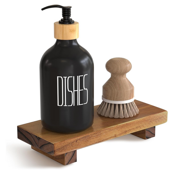 HGF 8.7'' x 3.5'' Small Wooden Riser Soap Stand