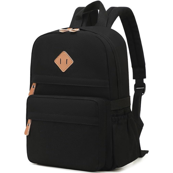 Swacort Unisex 15" Lightweight Casual Canvas Laptop School Backpacks