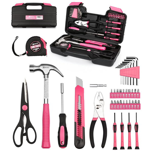 40-Piece B Bosi Tools Household Hand Tool Kit W/Plastic Storage Case