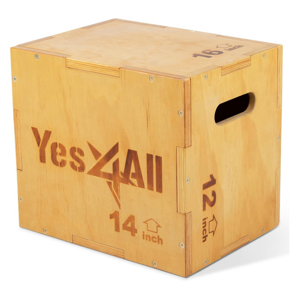 Yes4All 3 In 1 Wooden Plyo Box
