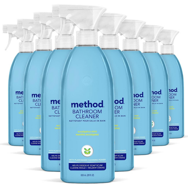 8-Pack Method 28 Oz Eucalyptus Mint Bathroom Cleaner Spray Bottles