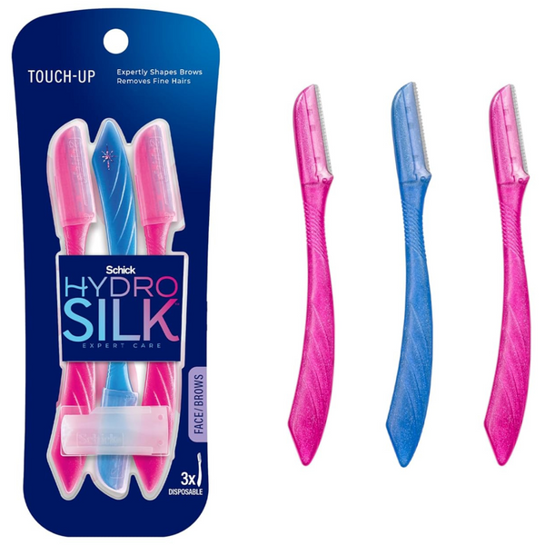 3-Count Schick Silk Touch-Up Multipurpose Exfoliating Dermaplaning Tool