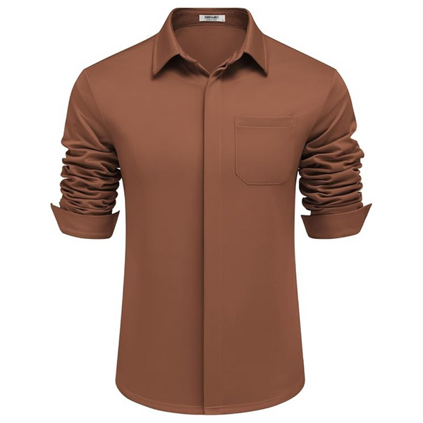 Coofandy Men's Wrinkle Free Long Sleeve Dress Shirt (Various)