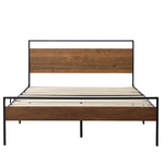 Rest Haven Ashland Metal And Wood Platform King Bed (2 Color)