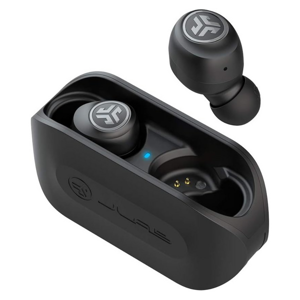 JLab Go Air True Wireless Bluetooth Earbuds + Charging Case (Black)