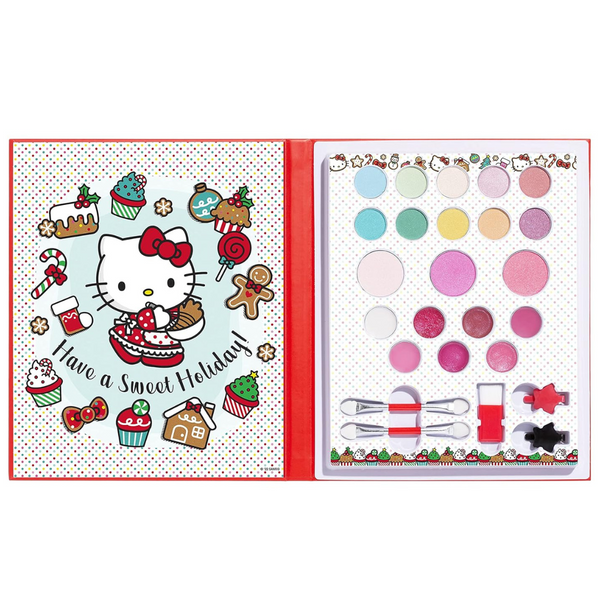 25-Piece Lip Smacker Hello Kitty Holiday Beauty Book Makeup Set