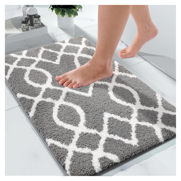 Yimobra Non-Slip Super Soft Thick Plush Bathroom Rugs (24" x 17")