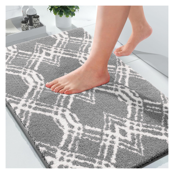 Yimobra Luxury Non-Slip Water Absorbent Bathroom Rugs (24" x 17")