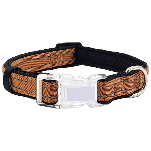 Pawhuggies Reflective Adjustable Dog Collar (4"-20"M , 3/4"W)