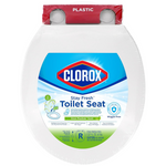 Clorox Antimicrobial Round Stay Fresh Scented Plastic Toilet Seat